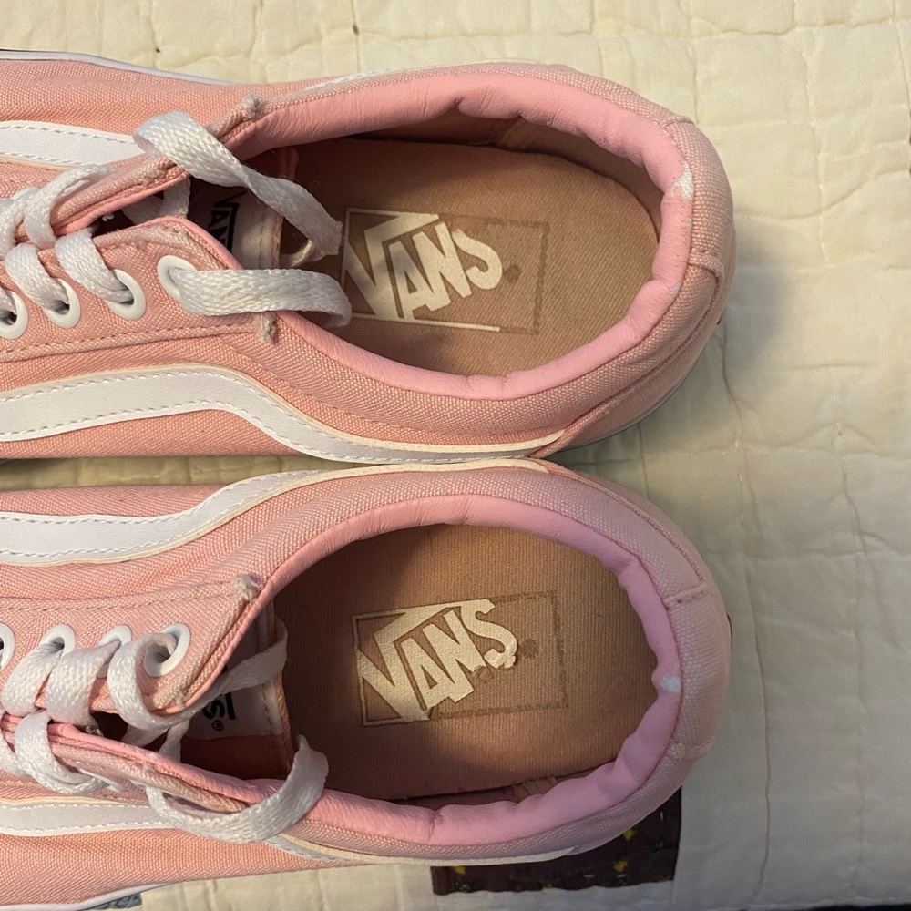 Vans Classic Pink and White Sneakers - Picture 2 of 5